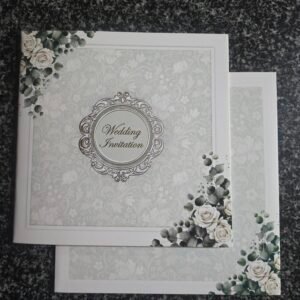 Sage Green Floral Wedding Invitation Card
