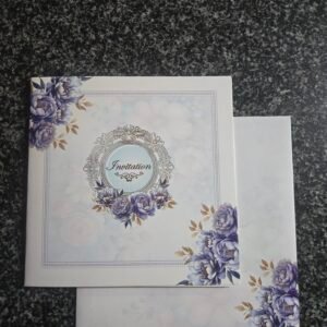 Light Blue Floral Invitation Card