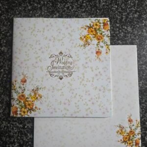 Yellow Floral Calico Card