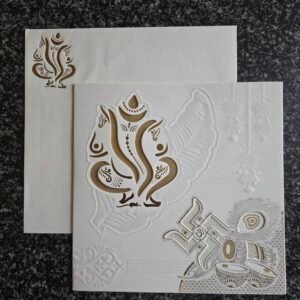 Die-Cut Ganesha Wedding Invitation Card