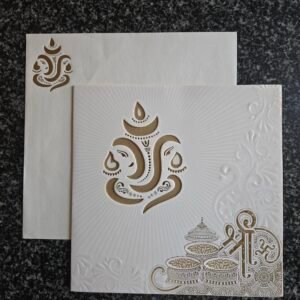Die-Cut Ganesha Wedding Invitation Card
