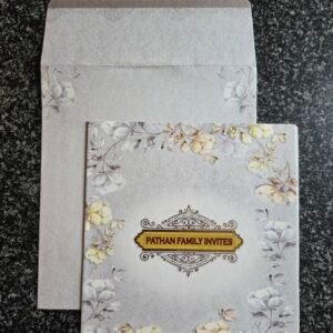 Custom Pastel Floral Square Invitation Card