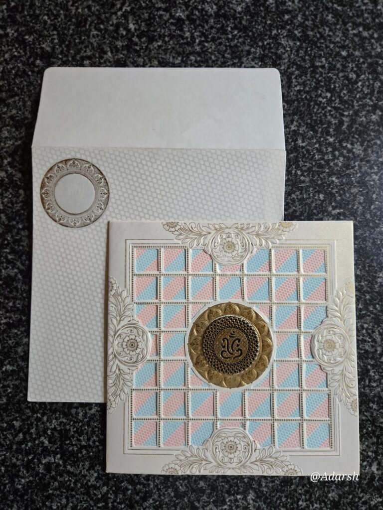 Die-Cut Square Wedding Invitation Card