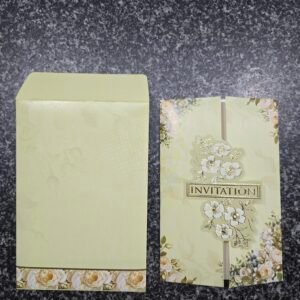Gatefold Floral Invitation Card
