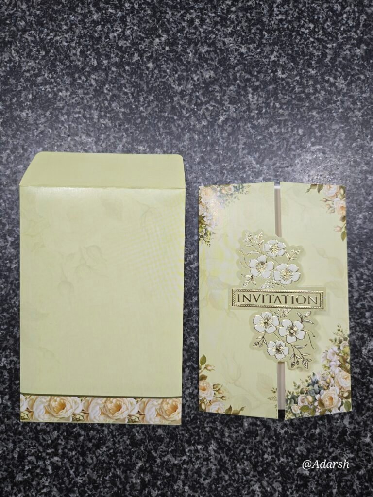 Gatefold Floral Invitation Card
