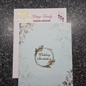 Botanical wreath and lantern Invitataion Card