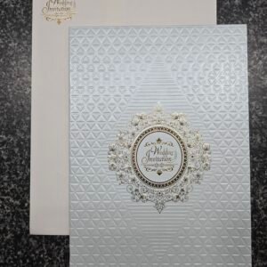 Metallic ice-blue Invitation Card
