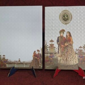 Traditional Royal Palace & Baraat Wedding Invitation Card