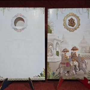 Traditional Royal Baraat Procession Wedding Invitation Card