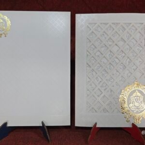 Off-White Laser-Cut Wedding Invitation Card