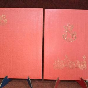Red Baraat Procession Hindu Wedding Invitation Card.