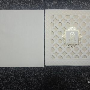 Circular Jali Laser-Cut Jain Lagna Patrika