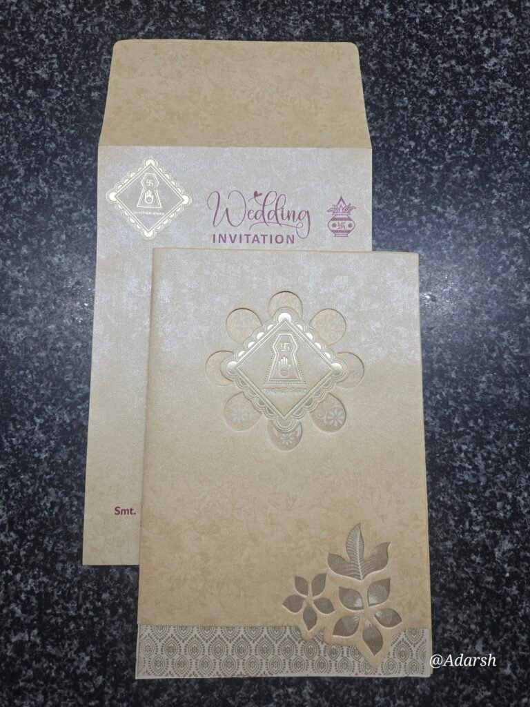 Jain Pastel Beige Lagna Patrika