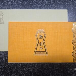Jain Yellow and Cream contrast Lagna Patrika