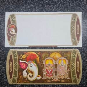 Multicolor Graphic and Gold-Foiled Architectural Paneling invitation Card