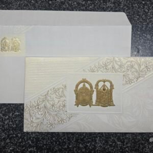 Balaji Padmavathi Multi-Texture Shimmer Wedding Invitation Card