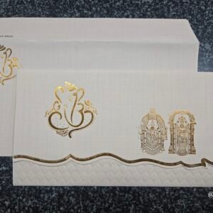 Ganesha with Balaji Padhmavathi Wedding Card