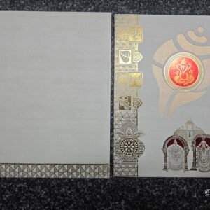 Shankha Ganesha and Lord Venkateswara (Tirupati Balaji) Wedding Invitation Card