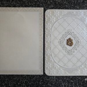 Self-Embossed Hindu Wedding Invitation Card