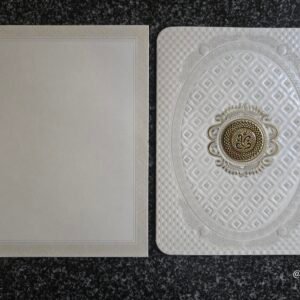 The Oval Chevron Ganesha Wedding Card