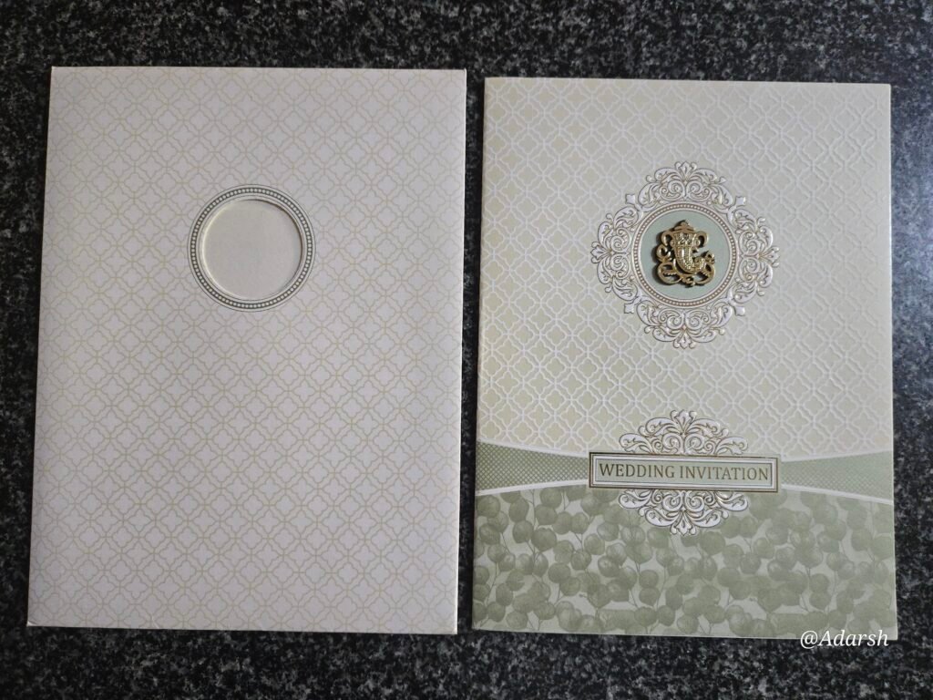 Vedic Vines Ganesha Wedding Card