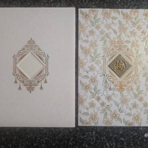 Ivory Pastel Blossom Ganesha Wedding Card