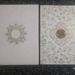 Ivory Pastel Vine Ganesha Wedding Card