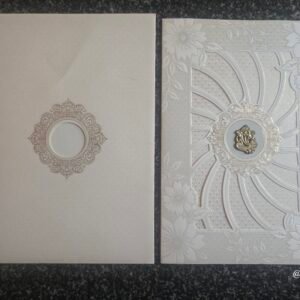 Ivory Sunburst Ganesha Wedding Card