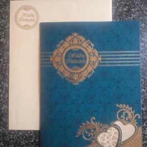 Blue Wedding Invitation Card
