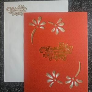 Red Floral Invitation Card