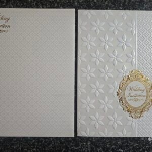 White Floral Invitation Card