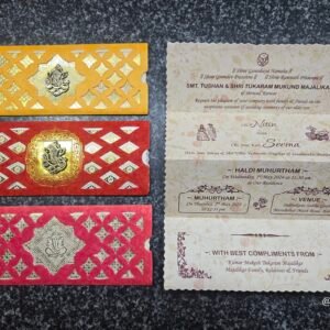 Multi-Color Ganesha Tri-Fold Card