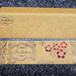 Cherry Blossom Floral Die-Cut Invitation Card
