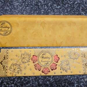 Chinar Leaf Mandala Die-Cut Wedding Card