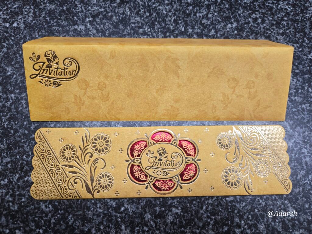 Golden-Yellow Traditional Invitation Card