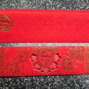 Red and Gold Wedding Invitation Card Set