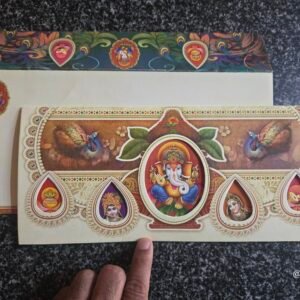 Traditional Royal Peacock Wedding Invitation Card