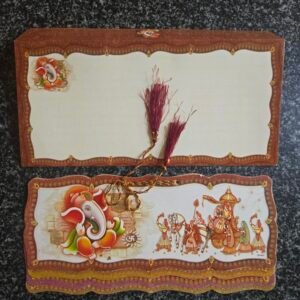 Traditional Royal Baraat with Tassel Wedding Invitation Card