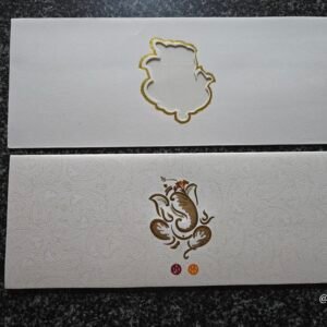 Die-Cut Window Paisley Ganesha Wedding Invitation Card