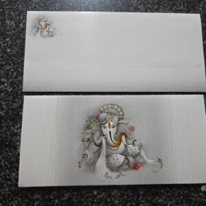Digital Art Ganesha Wedding Invitation Card