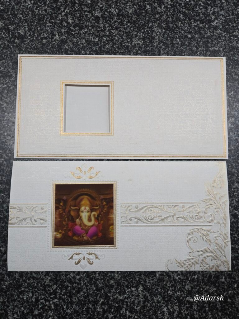 Window-Cut Die-Cut Wedding Invitation Card