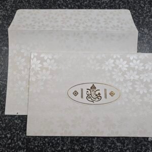 Self-Floral Embossed Wedding Invitation Card