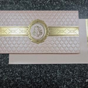 Embossed Pastel Wedding Invitation Card
