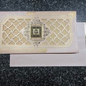 Jharokha style laser-cut wedding card