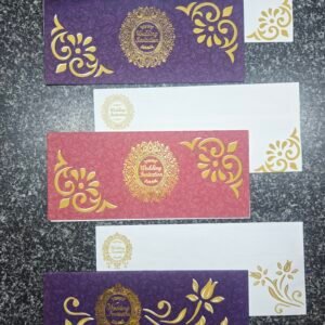 Damask Pattern Shimmer Paper Invitation Card