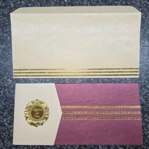 Two-Tone Style Gold Foil Wedding Invitation Card