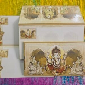 Premium Box-Style Hindu Wedding Invitation Card