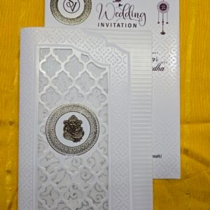 Laser-Cut Moroccan Lattice Wedding Invitation Card