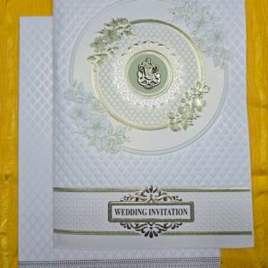 Self-Embossed Diamond Lattice Wedding Invitation Card
