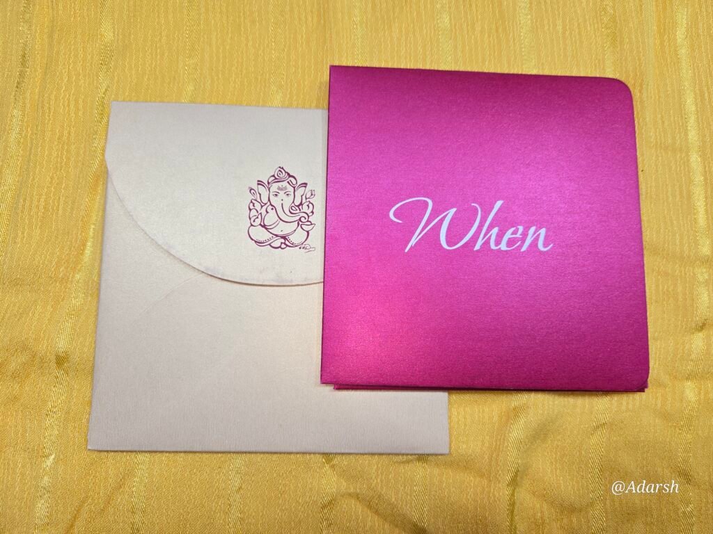 Cross Fold-Out Wedding Invitation Card
